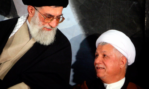 Ayatollah Ali Khamenei and Akbar Hashemi Rafsanjani